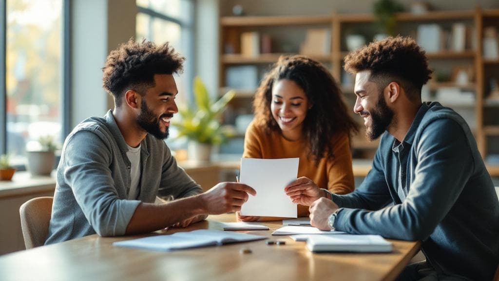 A student reviewing work on their laptop